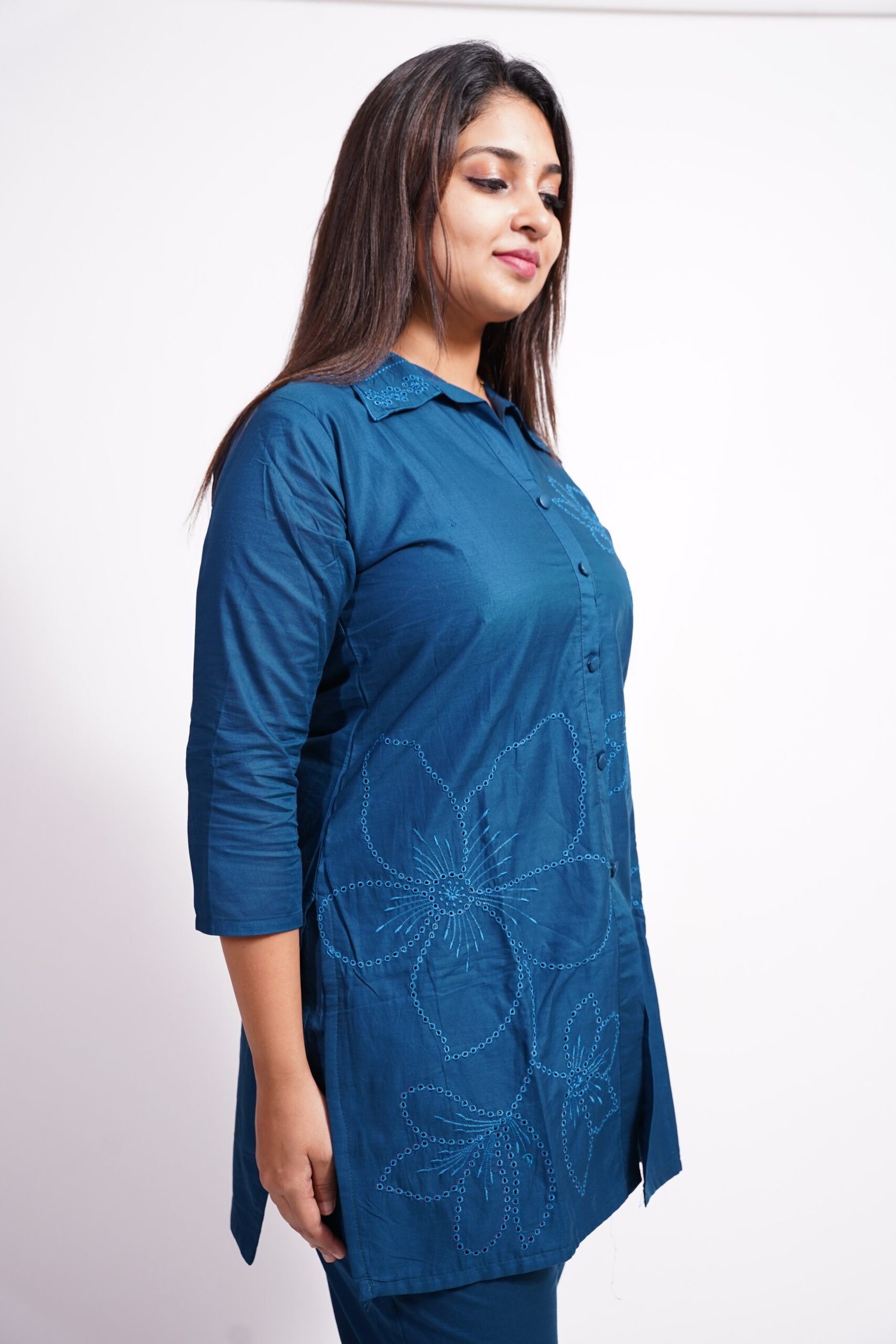 dark blue kurti sophisticated and stylish