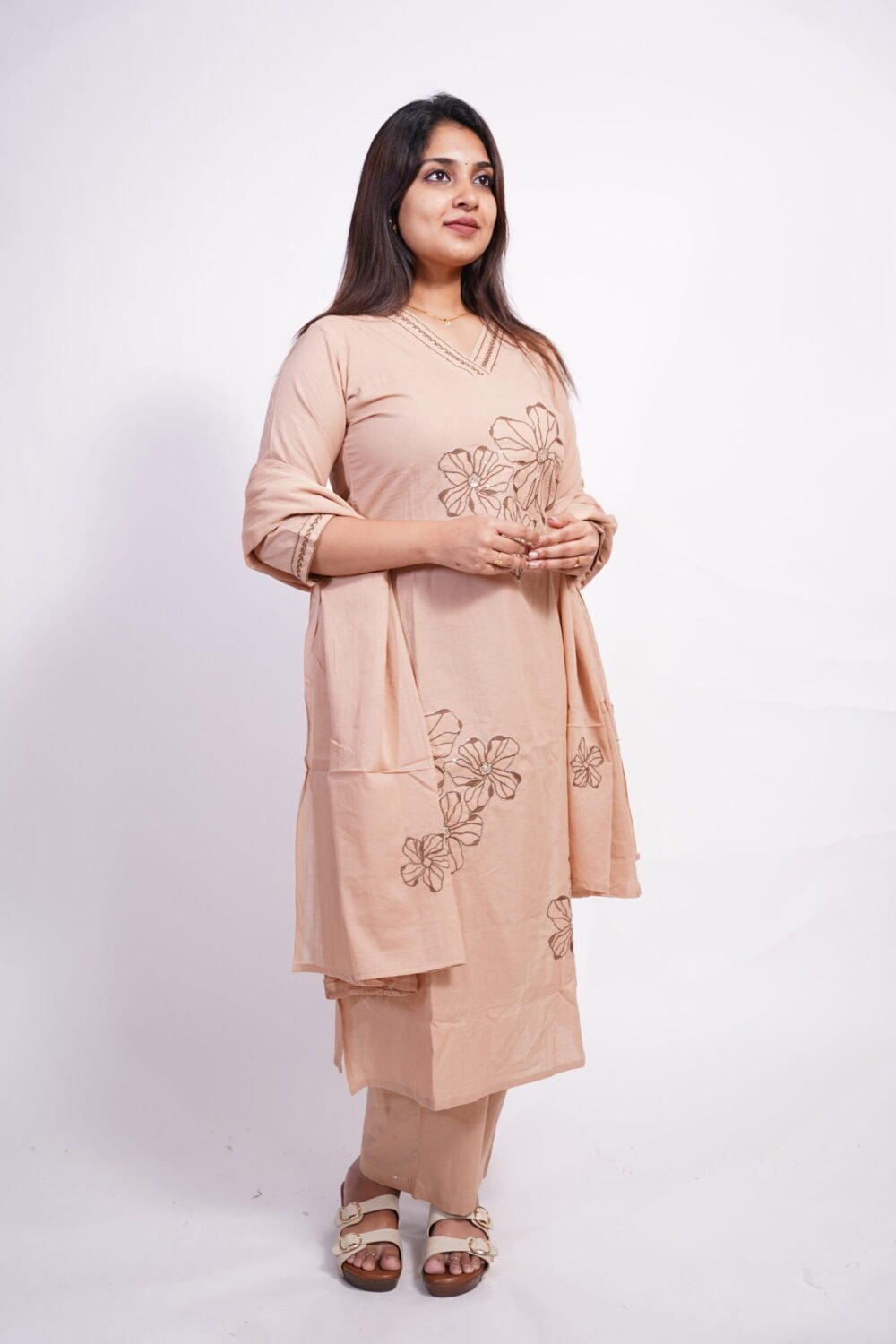 Pure Cotton Thread Kurti Set